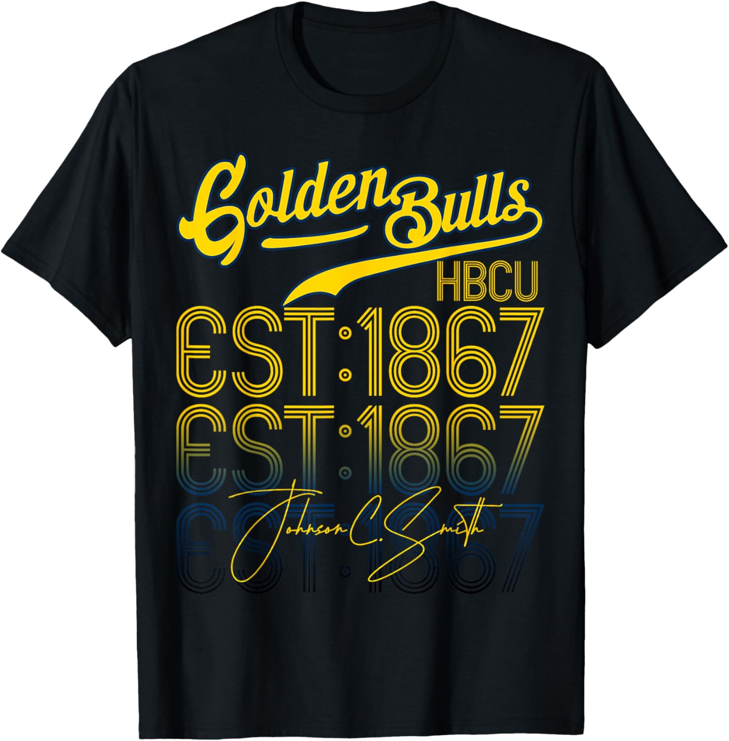 Retro .Johnson Home C. Vintage .Smith Study University Era T-Shirt - T-Shirt | Black