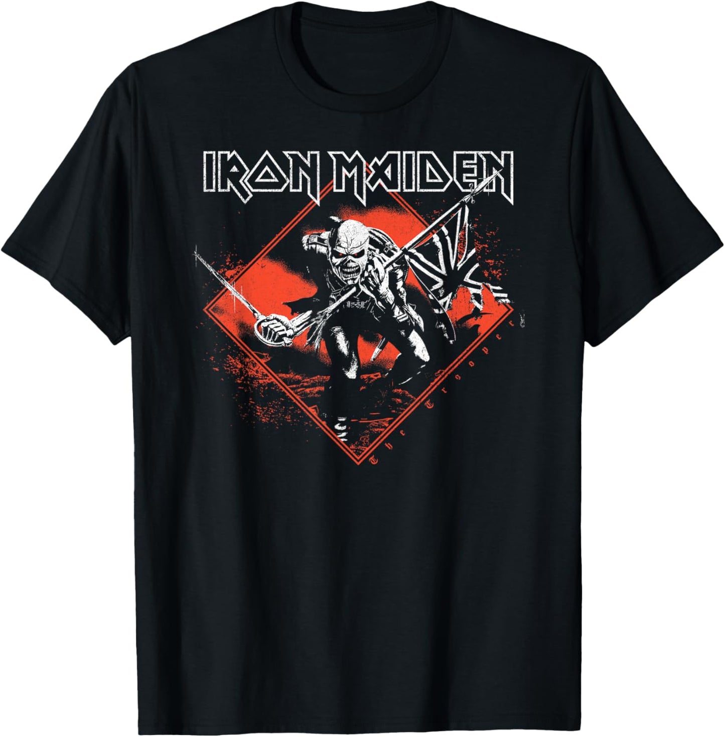 Iron Maiden Trooper Diamond T-Shirt - T-Shirt | Black