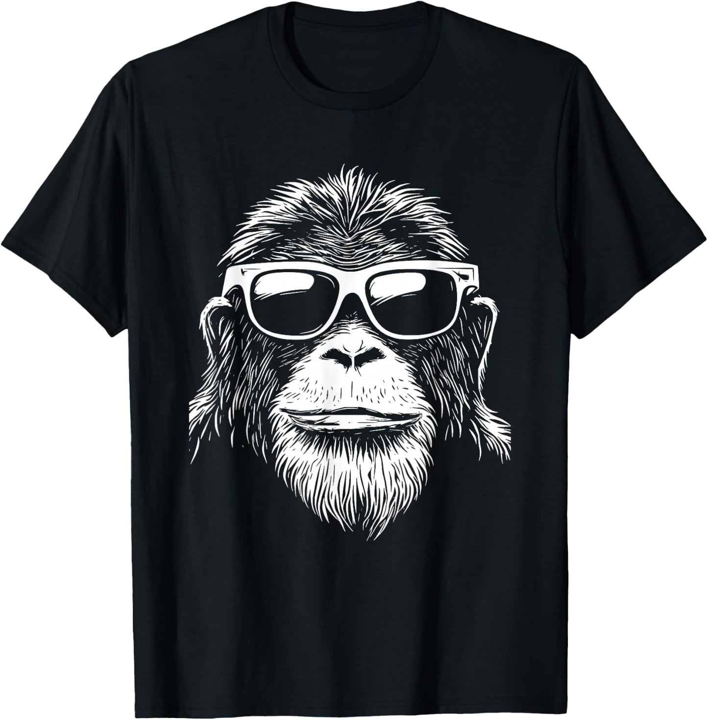 Orangutan Monkey Sunglasses T-Shirt - T-Shirt | Black