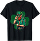 Police Officer St Patricks Day Irish Shamrock Lucky Cop T-Shirt - T-Shirt | Black
