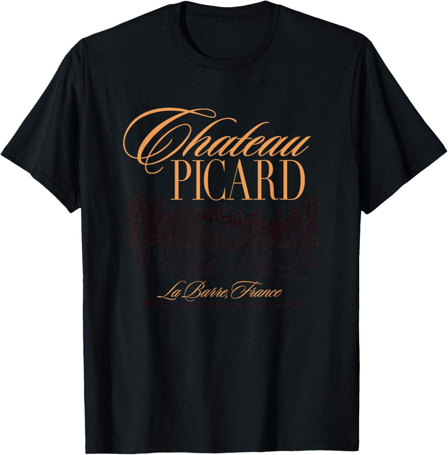 Star Trek: Picard Chateau Picard Vintage French Country Logo T-Shirt - T-Shirt | Black