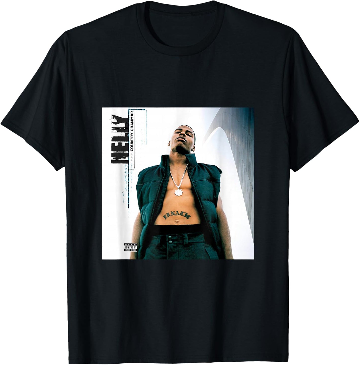 Nelly's Country Grammar Album Cover Derrty Entertainment T-Shirt - T-Shirt | Black