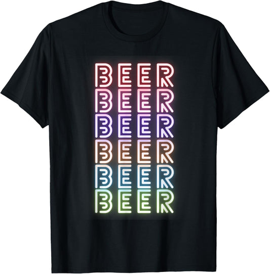 Funny Beer Retro Vintage Alcohol Beer Drinking T-Shirt - T-Shirt | Black