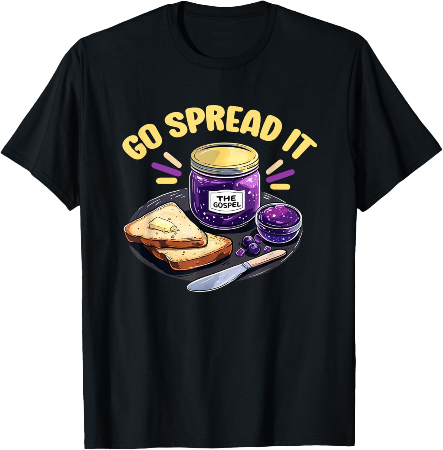 The Gospel Go Spread It T Shirt Jelly - Gospel T-Shirt - T-Shirt | Black