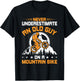 Never Underestimate an Old Guy on Mountain Bike Cycling T-Shirt - T-Shirt | Black