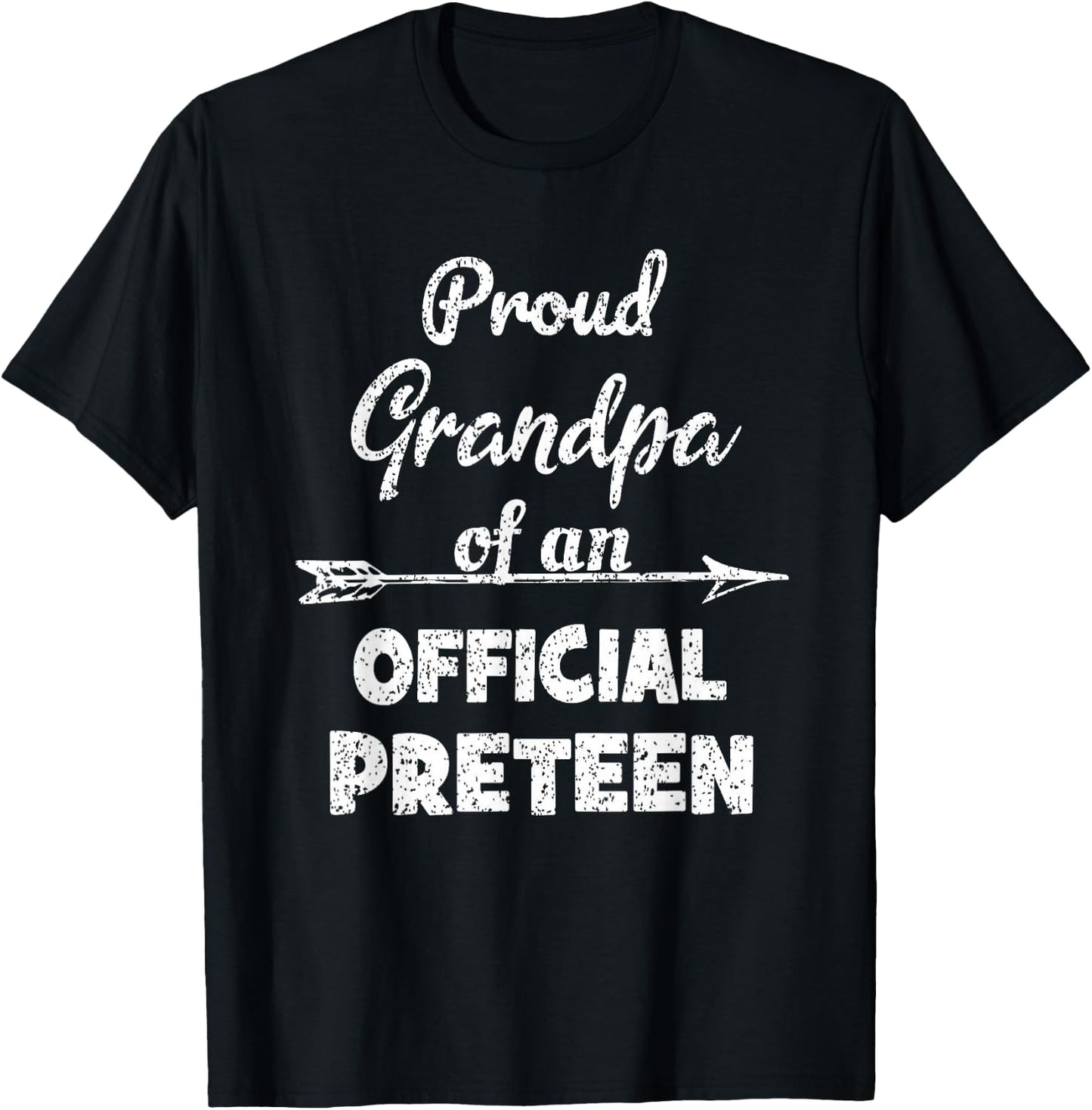 Proud Grandpa Of An Official Preteen 12th Birthday Party T-Shirt - T-Shirt | Black