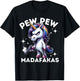 Pew Pew Madafakas Angry Unicorn crazy pew T-Shirt - T-Shirt | Black