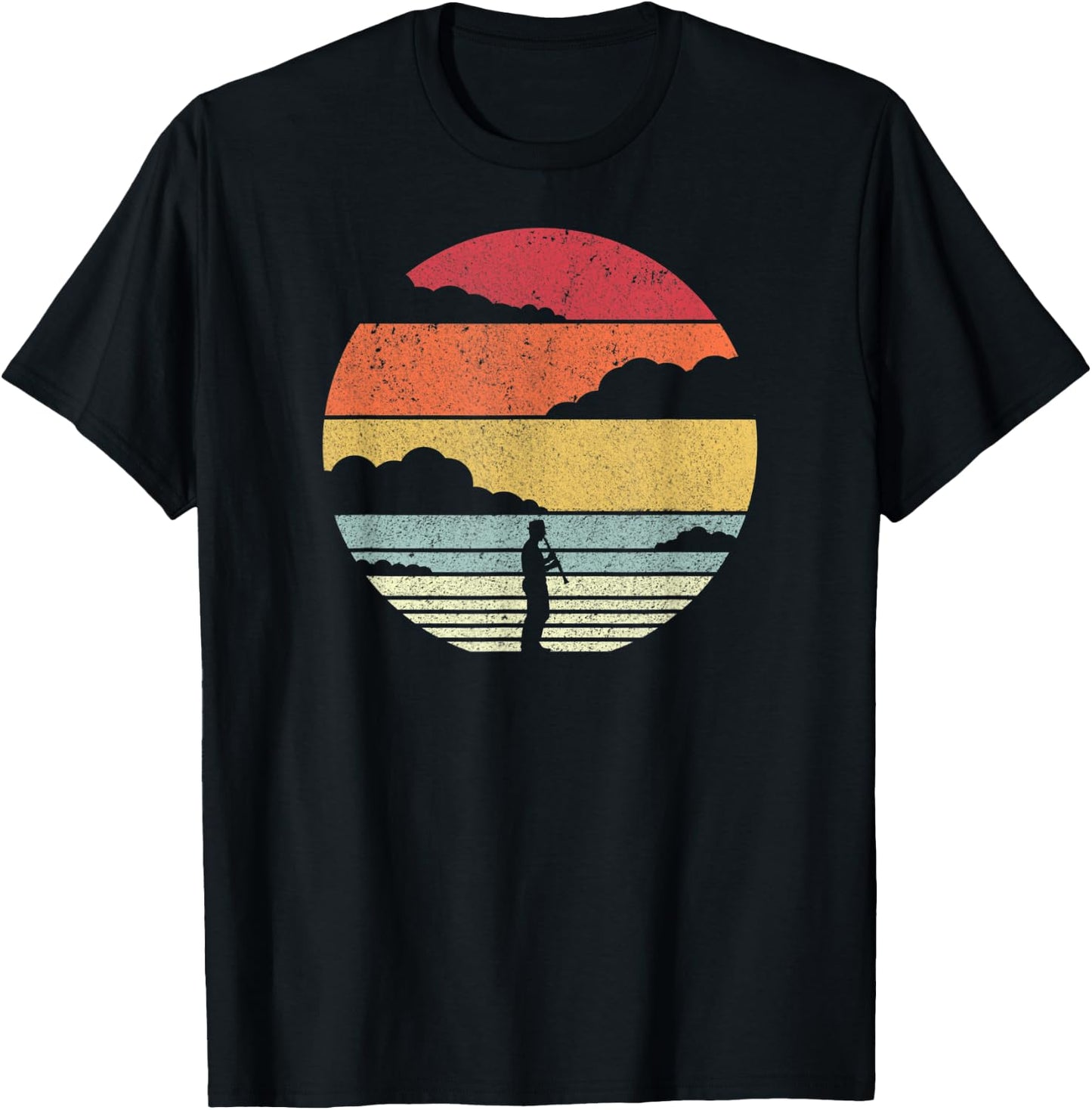 Clarinet Shirt. Retro Style For Clarinetist T-Shirt - T-Shirt | Black