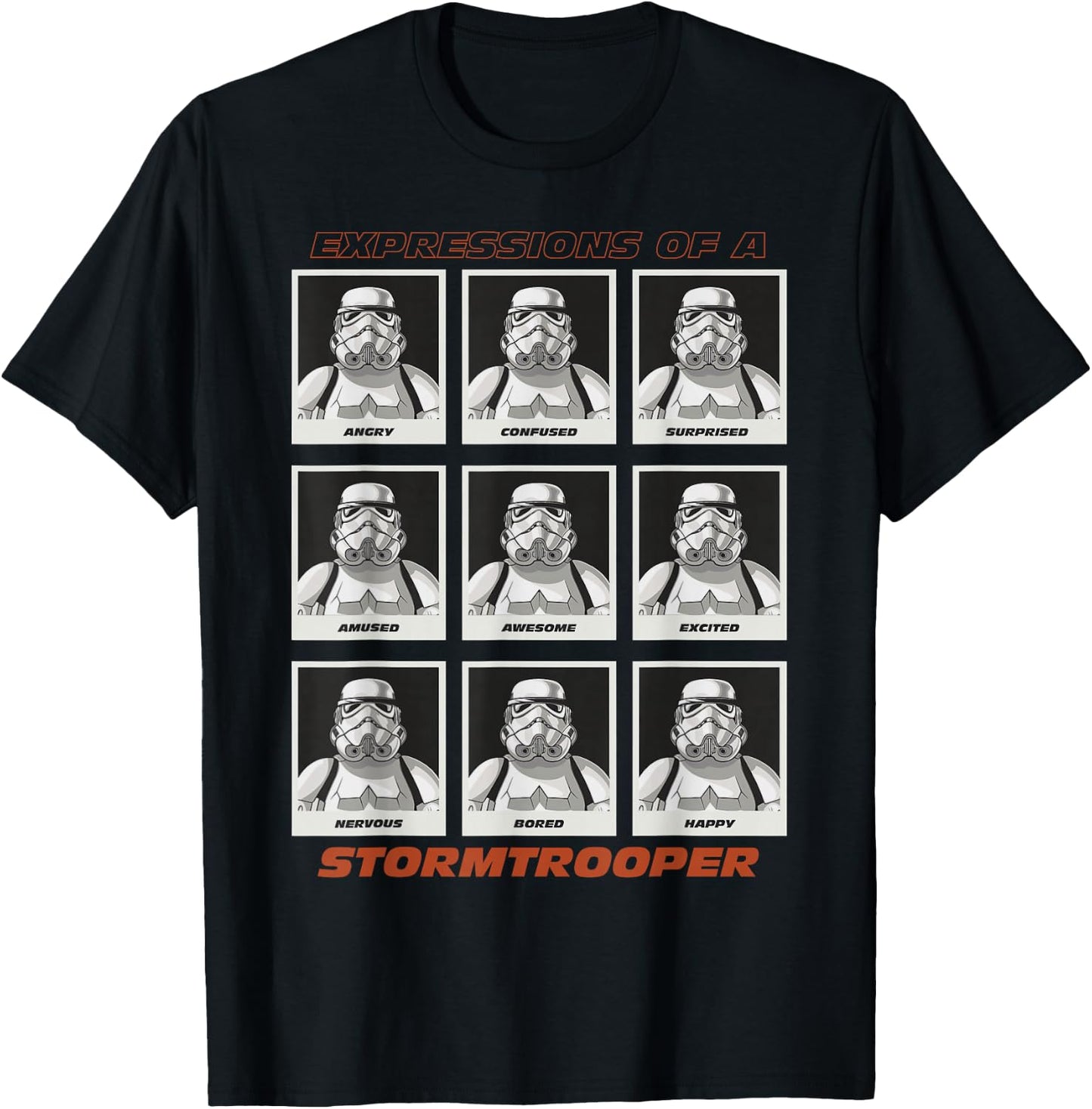 Star Wars Expressions of a Stormtrooper T-Shirt - T-Shirt | Black