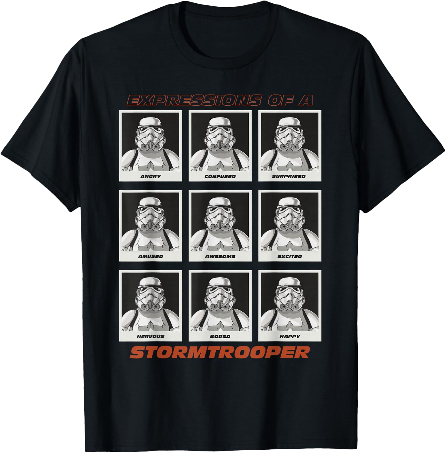 Star Wars Expressions of a Stormtrooper T-Shirt - T-Shirt | Black
