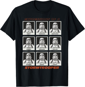 Star Wars Expressions of a Stormtrooper T-Shirt - T-Shirt | Black