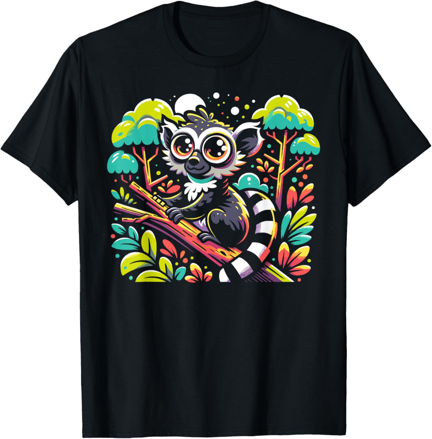 Aye Aye Face Aye-aye Nocturnal Lemur Wildlife Animal T-Shirt - T-Shirt | Black