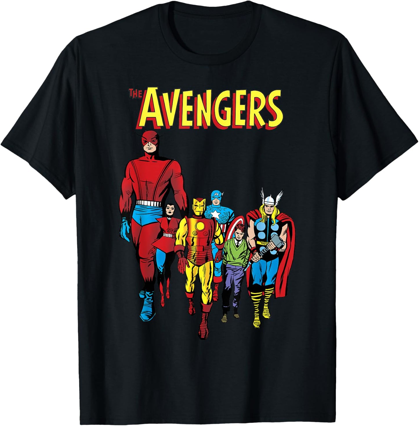 Marvel The Avengers Original Group Shot T-Shirt - T-Shirt | Black