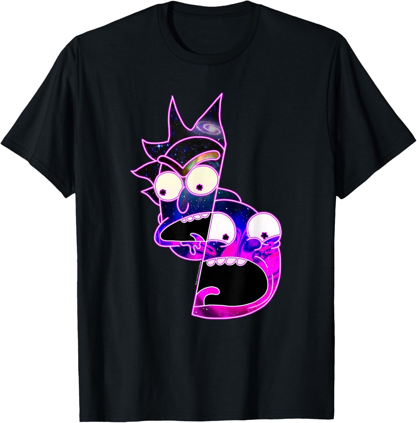 Rick and Morty Trippy Galactic Rick and Morty T-Shirt - T-Shirt | Black