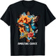 Amazing grace Christian Cross Butterfly Flowers Floral Faith T-Shirt - T-Shirt | Black