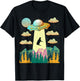 Cow UFO Abduction Vintage BELIEVE Retro Gift T-Shirt - T-Shirt | Black