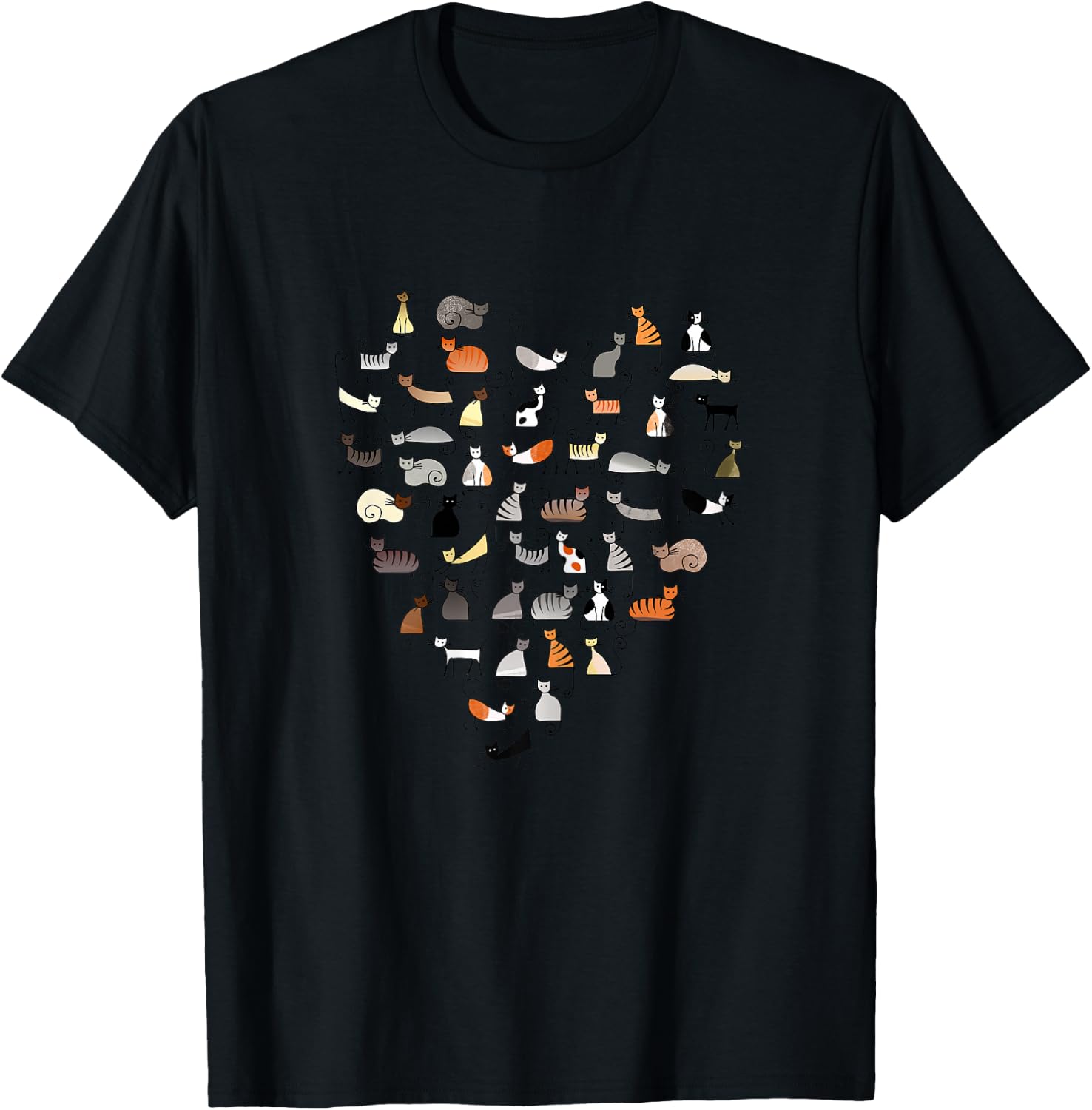 50 Cats Fifty Multicolor Cats women's T-Shirt - T-Shirt | Black