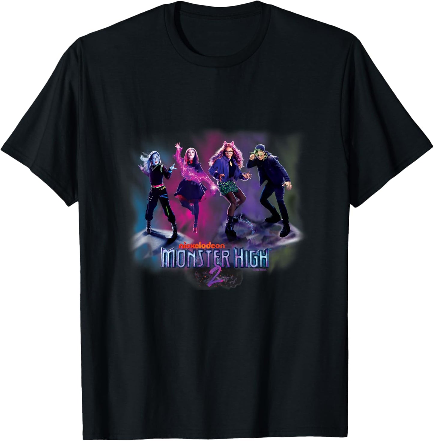 Monster High Movie - MH 2 Group Pose T-Shirt - T-Shirt | Black