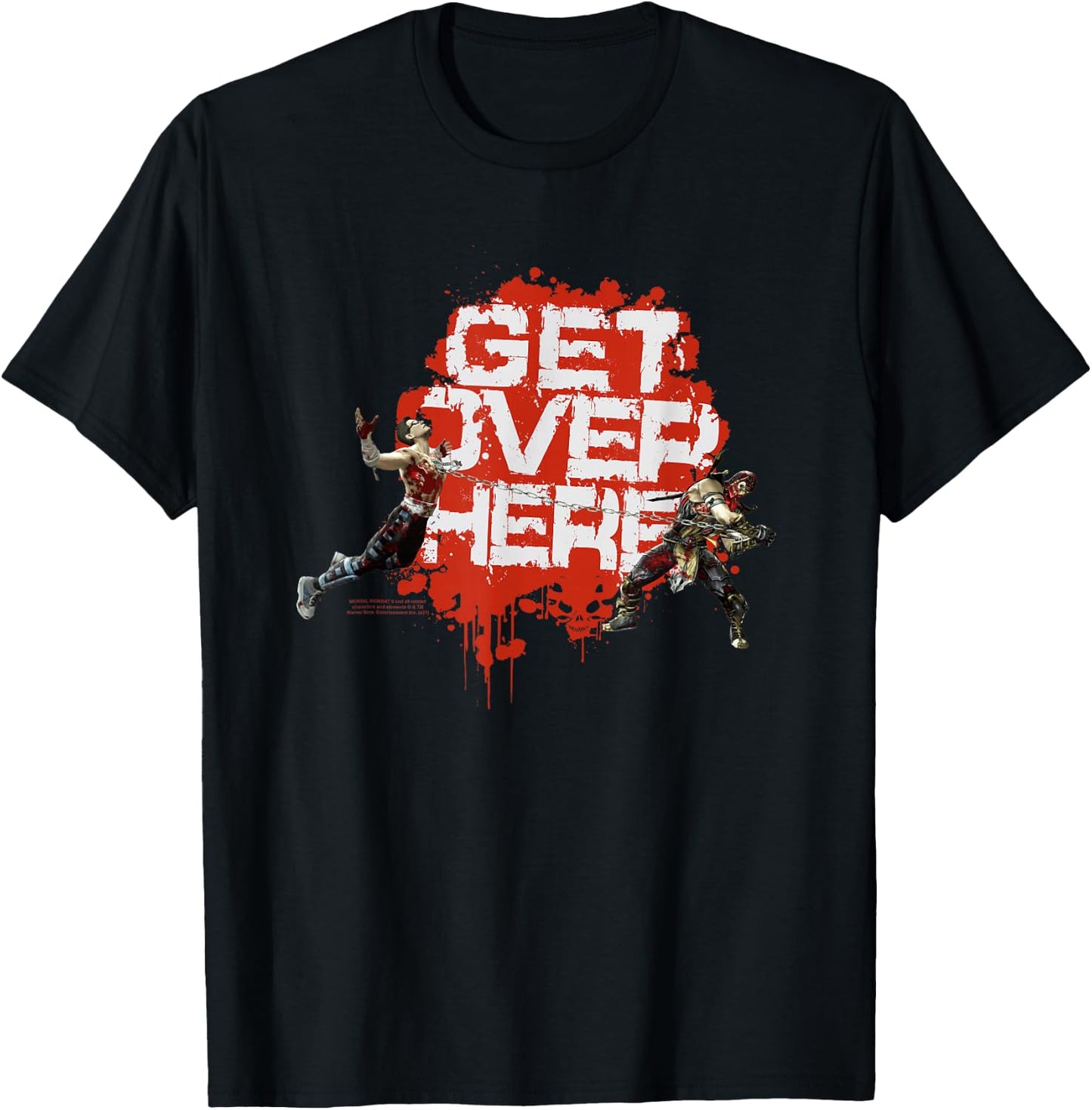 Mortal Kombat 9 Get Over Here T-Shirt - T-Shirt | Black
