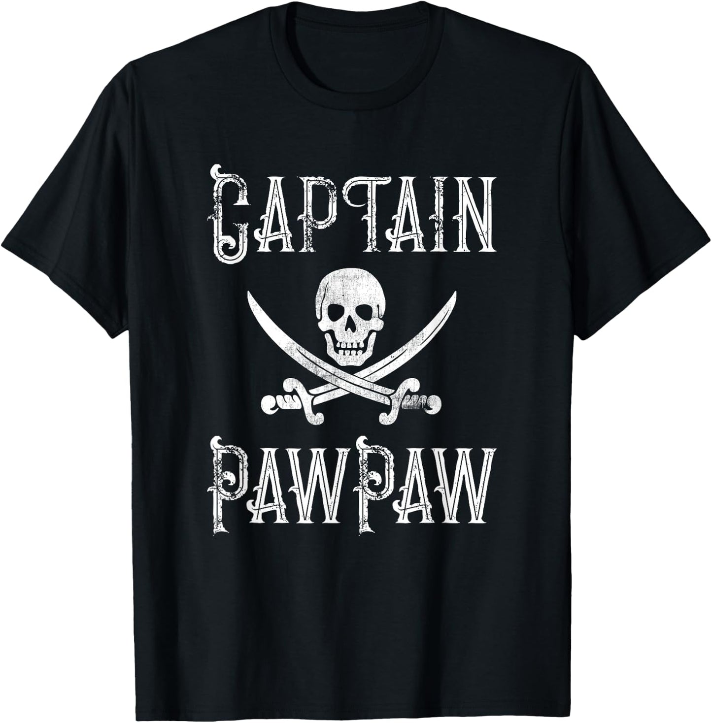 Boat Captain PawPaw - Boating Grandpa Nautical T-Shirt - T-Shirt | Black