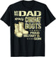 My Dad Wears Combat Boots Dog Tags - Proud Military Son Gift T-Shirt - T-Shirt | Black