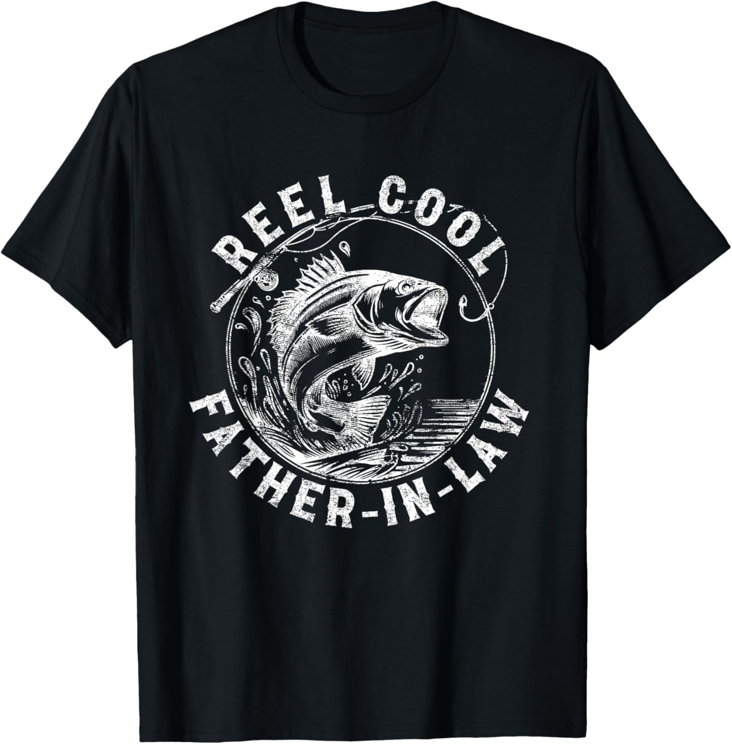 Reel Cool Father In Law - Funny Fishing Co. T-Shirt - T-Shirt | Black