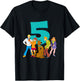 Kids Scooby-Doo 5th Birthday This Meddling Kid is 5 T-Shirt - T-Shirt | Black