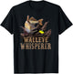 Large Walleye With Fishing Lure Drawing: Walleye Whisperer T-Shirt - T-Shirt | Black