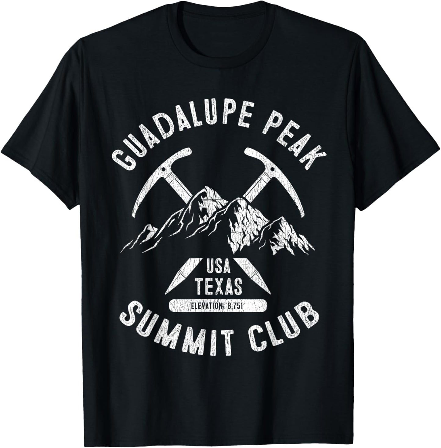 Guadalupe Peak Summit Club I Climbed Guadalupe Peak T-Shirt - T-Shirt | Black