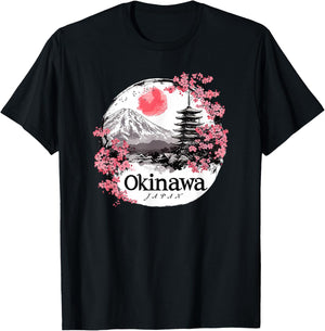 Okinawa Prefecture Blossom Vista Gift Japan T-Shirt - T-Shirt | Black