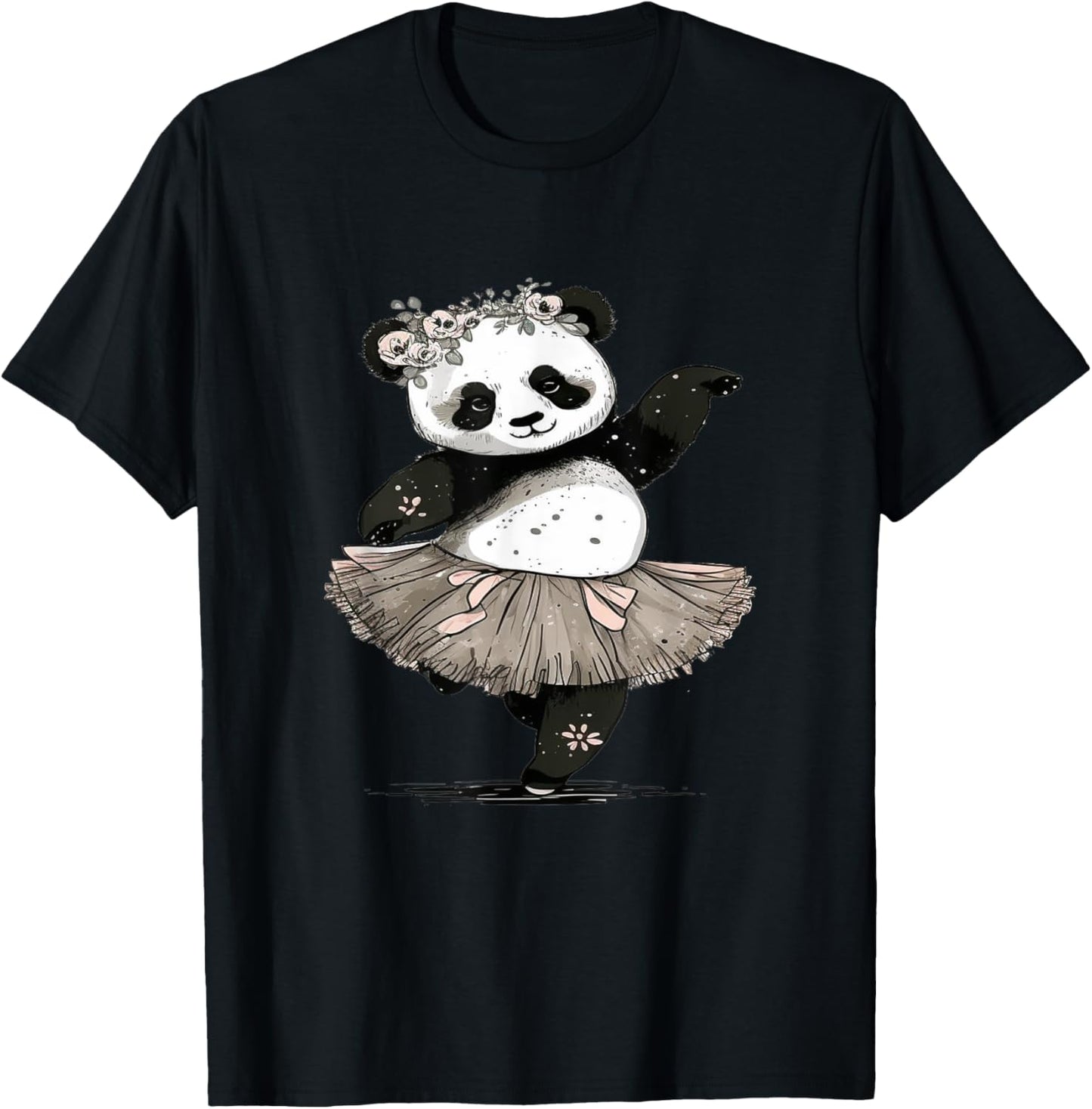 The Ballet Panda Dancer Apparel for panda lovers T-Shirt - T-Shirt | Black