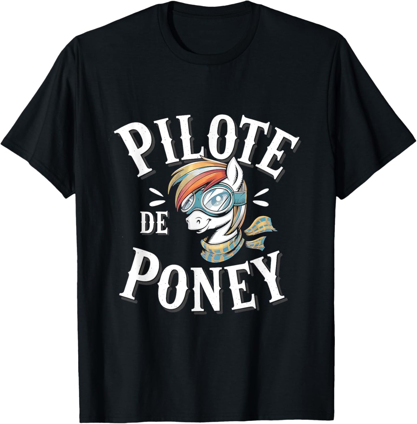 Pony Fan Rider Man Woman Child Original Funny T-Shirt - T-Shirt | Black