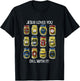 Jesus Loves You Dill With It Pickles Apparel T-Shirt - T-Shirt | Black