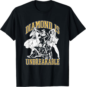 JoJo Part 4 Group Pose - Jotaro Josuke Okuyasu Koichi Rohan T-Shirt - T-Shirt | Black