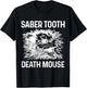 Opossum Saber Tooth Death Mouse Funny Possum T-Shirt - T-Shirt | Black