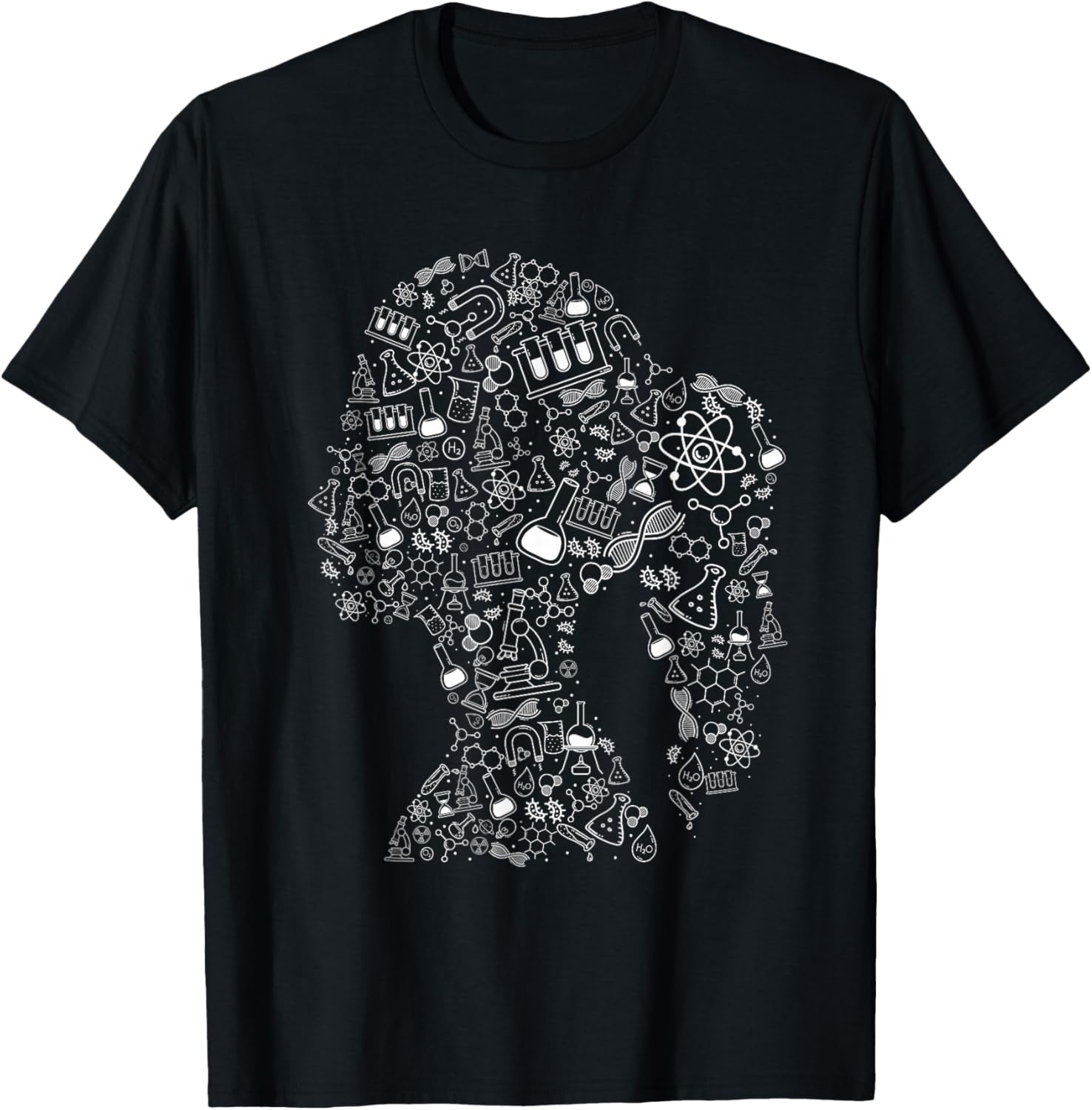 Woman In Science - Chemistry Student Biologist Chemist T-Shirt - T-Shirt | Black