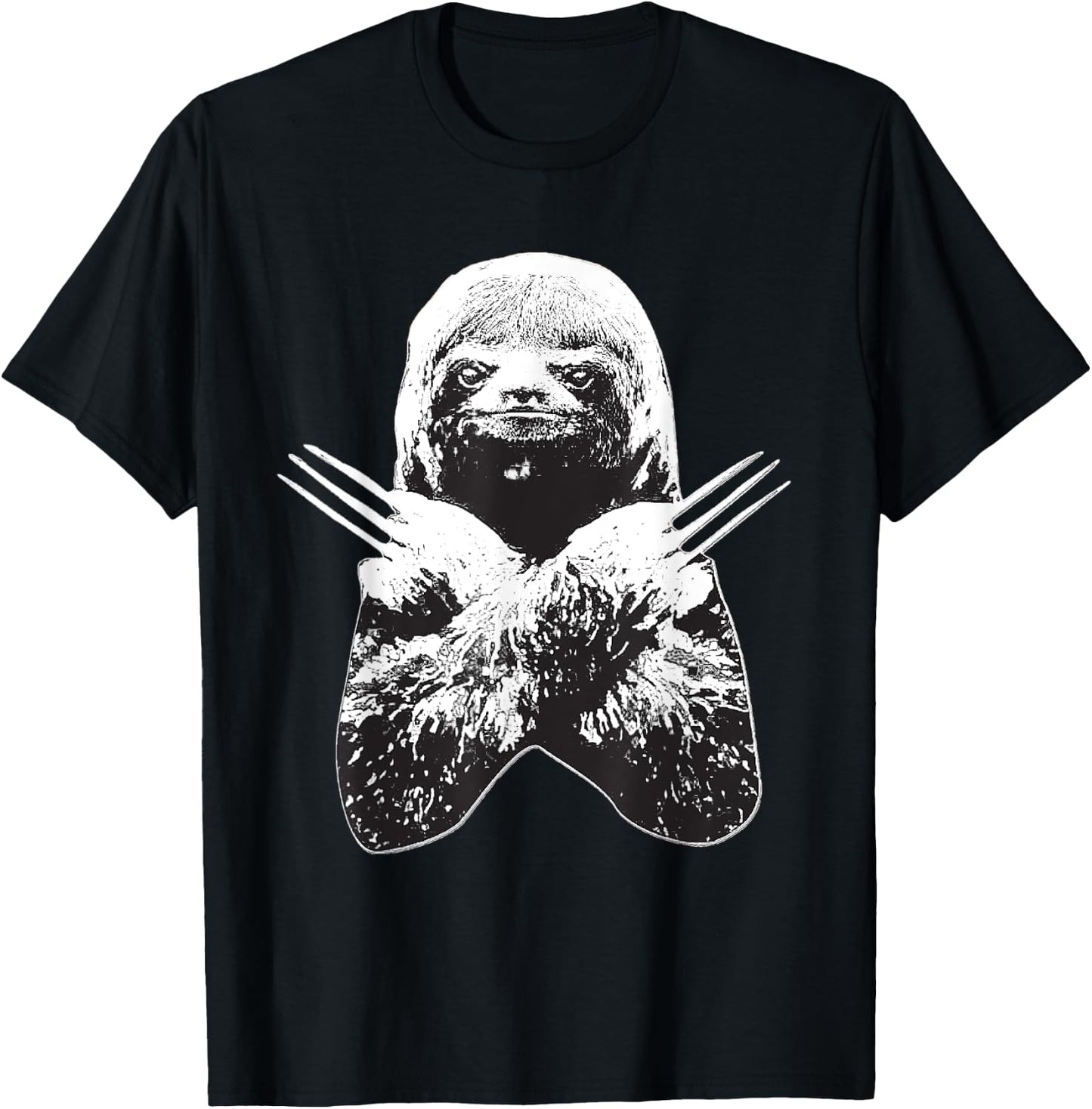 Sloth Slotherine Halloween Costume Graphic Fighting T-Shirt - T-Shirt | Black