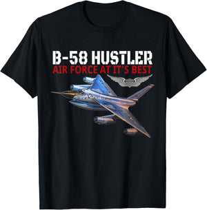 The B-58 Hustler in action. Air Force aviation at its best. T-Shirt - T-Shirt | Black
