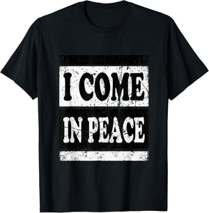 Funny I Come In Peace I'm Peace Matching Couples Costume T-Shirt - T-Shirt | Black
