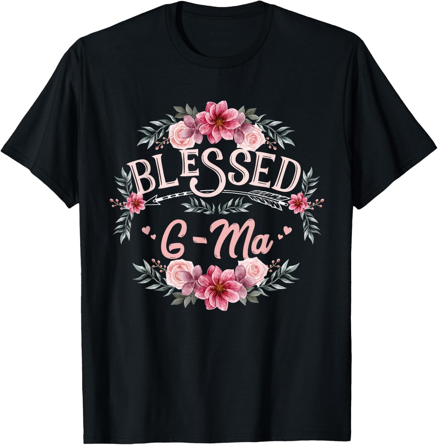 Blessed G-Ma Shirt Mother's Day T-Shirt - T-Shirt | Black