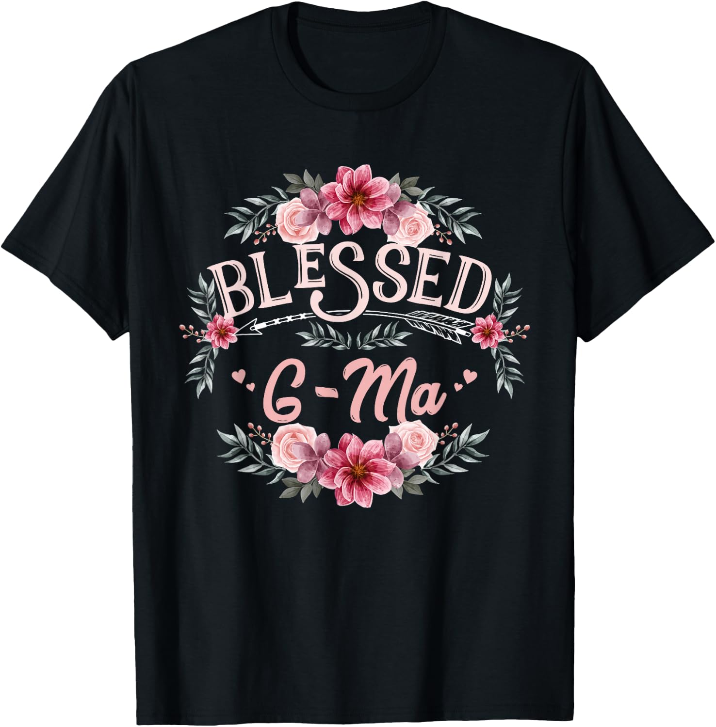 Blessed G-Ma Shirt Mother's Day T-Shirt - T-Shirt | Black