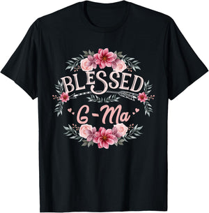 Blessed G-Ma Shirt Mother's Day T-Shirt - T-Shirt | Black