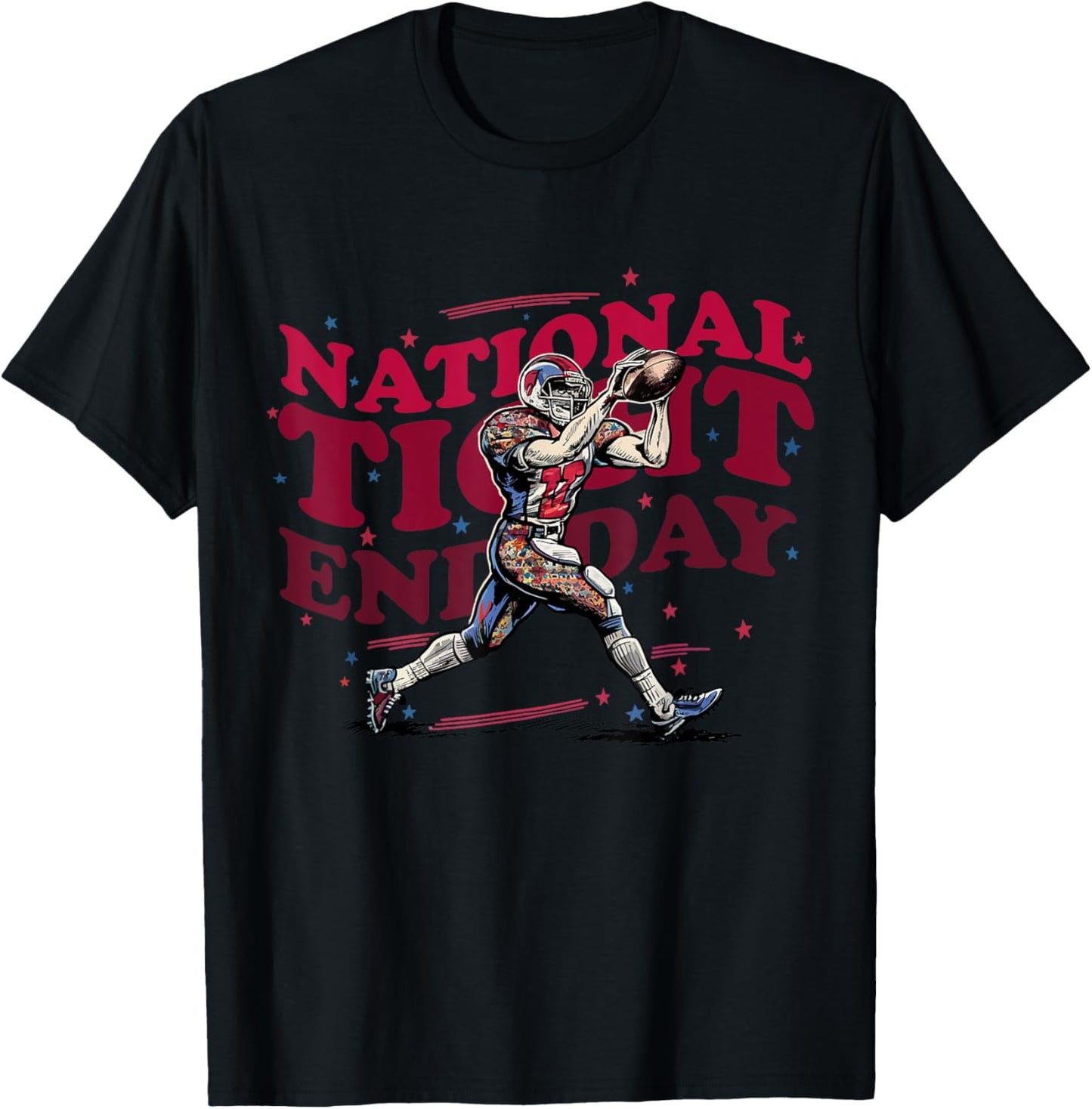 National Tight End Day American Football Lovers Men Women's T-Shirt - T-Shirt | Black