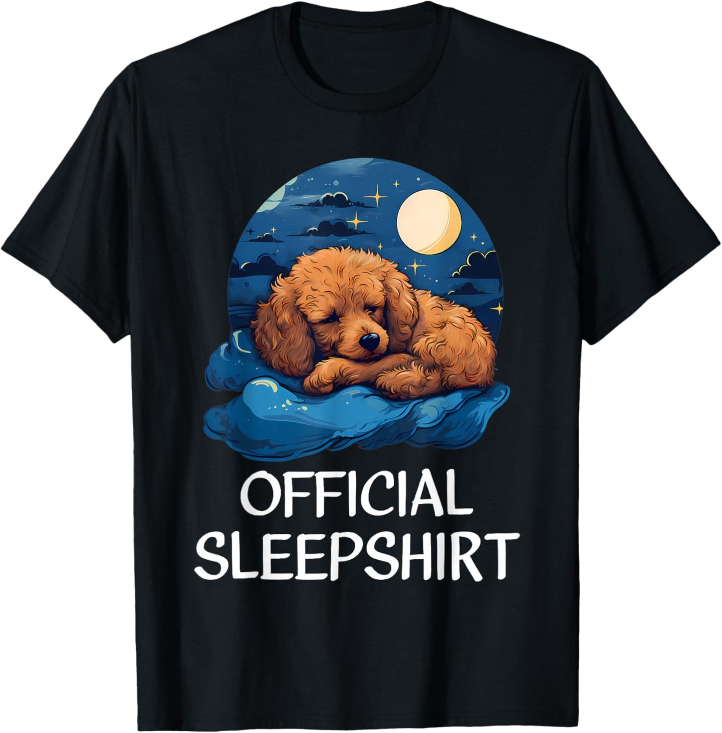 Official Sleepshirt Poodle Nightshirt Pajama Her T-Shirt - T-Shirt | Black