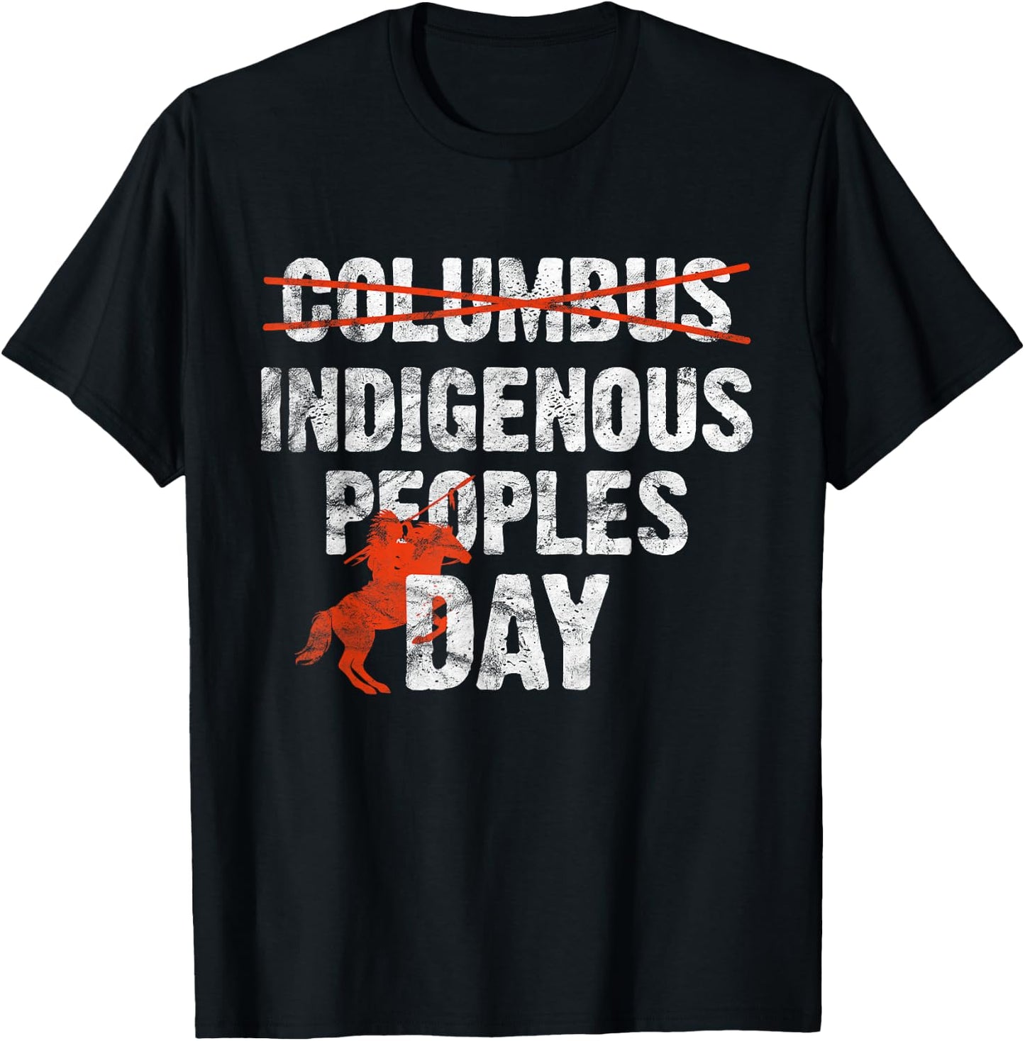 Indigenous Peoples Day Not Columbus Day Native indian T-Shirt - T-Shirt | Black