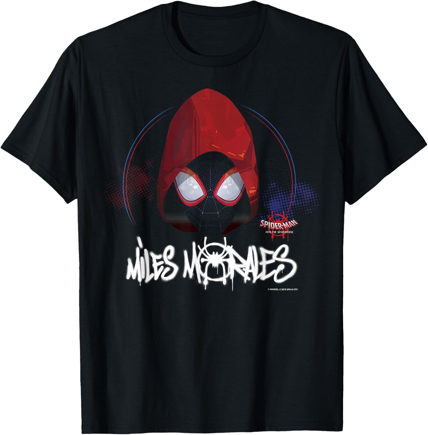 Marvel Spider-Man Spiderverse Red Hood Small T-Shirt - T-Shirt | Black