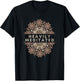 Heavily Meditated Antique Mandala Design for Yoga Lovers T-Shirt - T-Shirt | Black