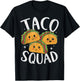 Kawaii Taco Squad For Tacos Lover Men Women Kids Vintage T-Shirt - T-Shirt | Black