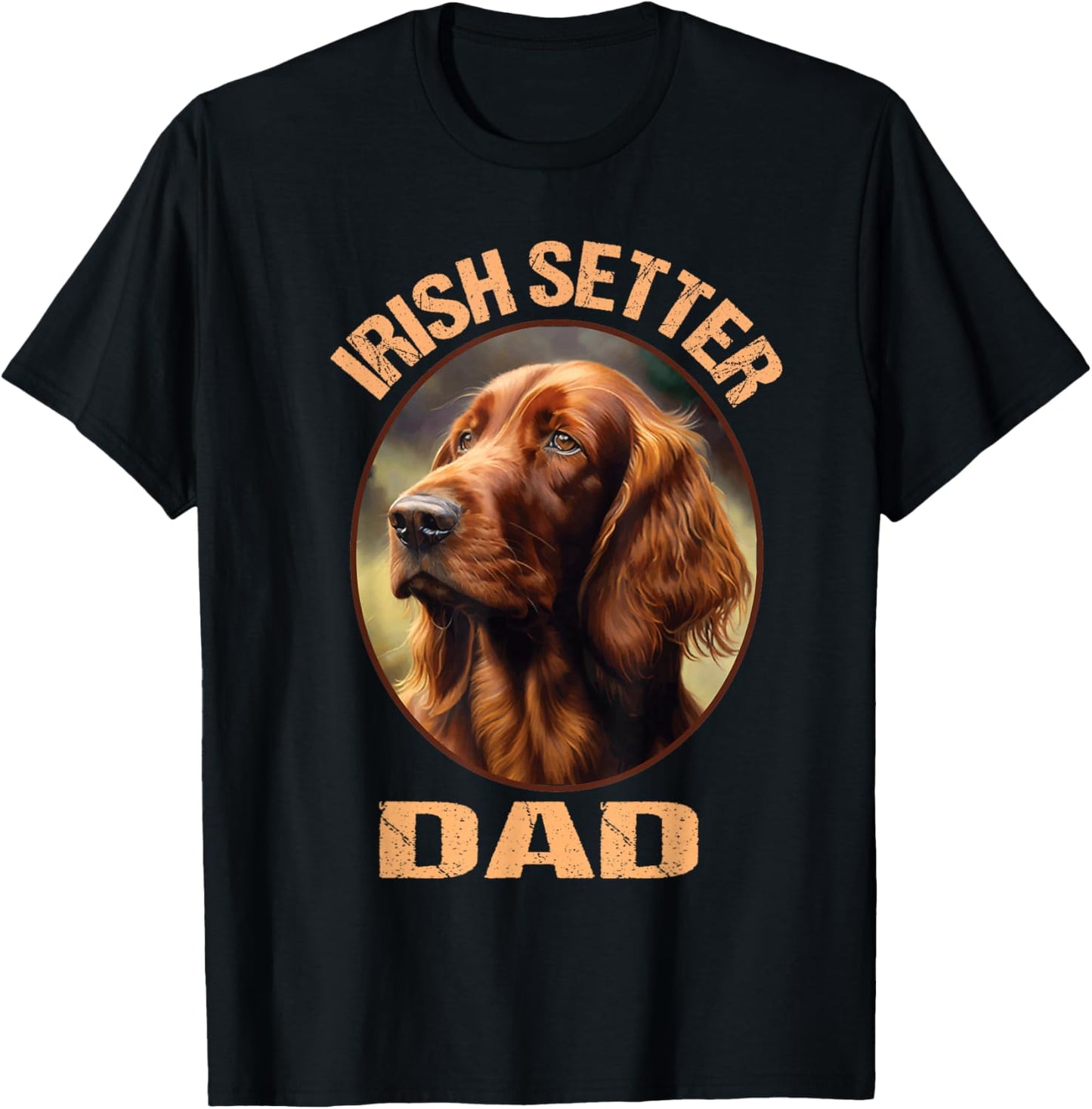 Irish Setter Gundog Dad Dog Father's Day T-Shirt - T-Shirt | Black