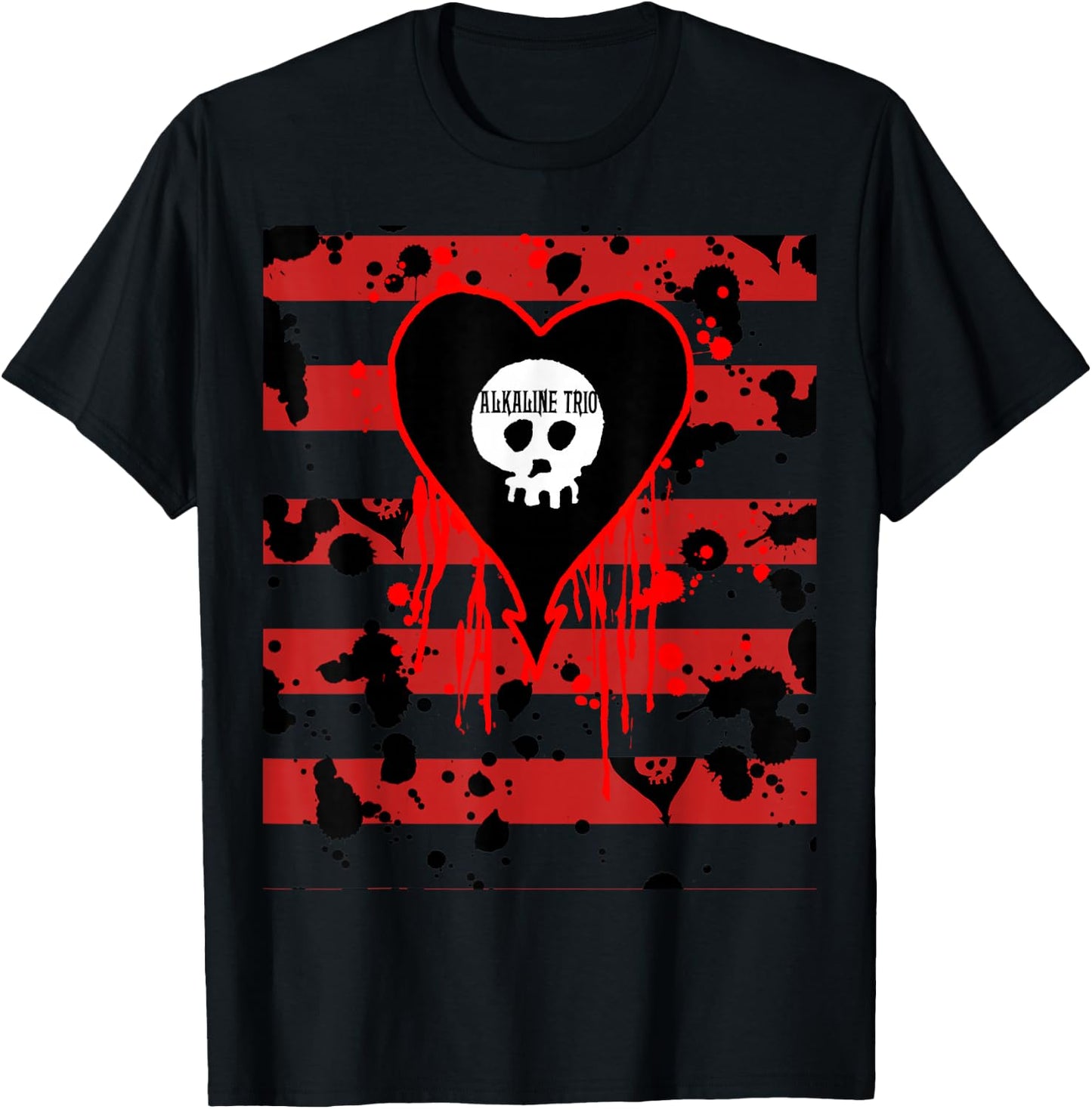 Alkaline Trio - Official Merchandise - Bloody Stripes T-Shirt - T-Shirt | Black